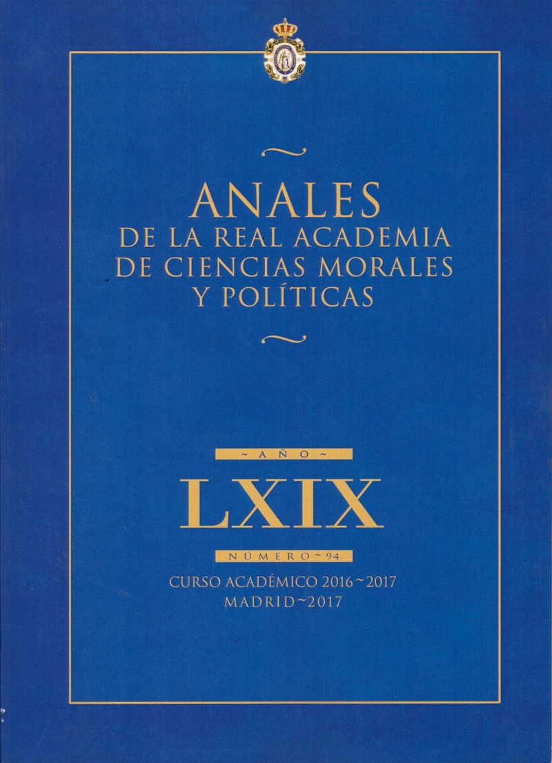 Anales de la Real Academia de Ciencias Morales y Políticas Nº 94 Año LXIX. Curso Académico 2016-2017 -0