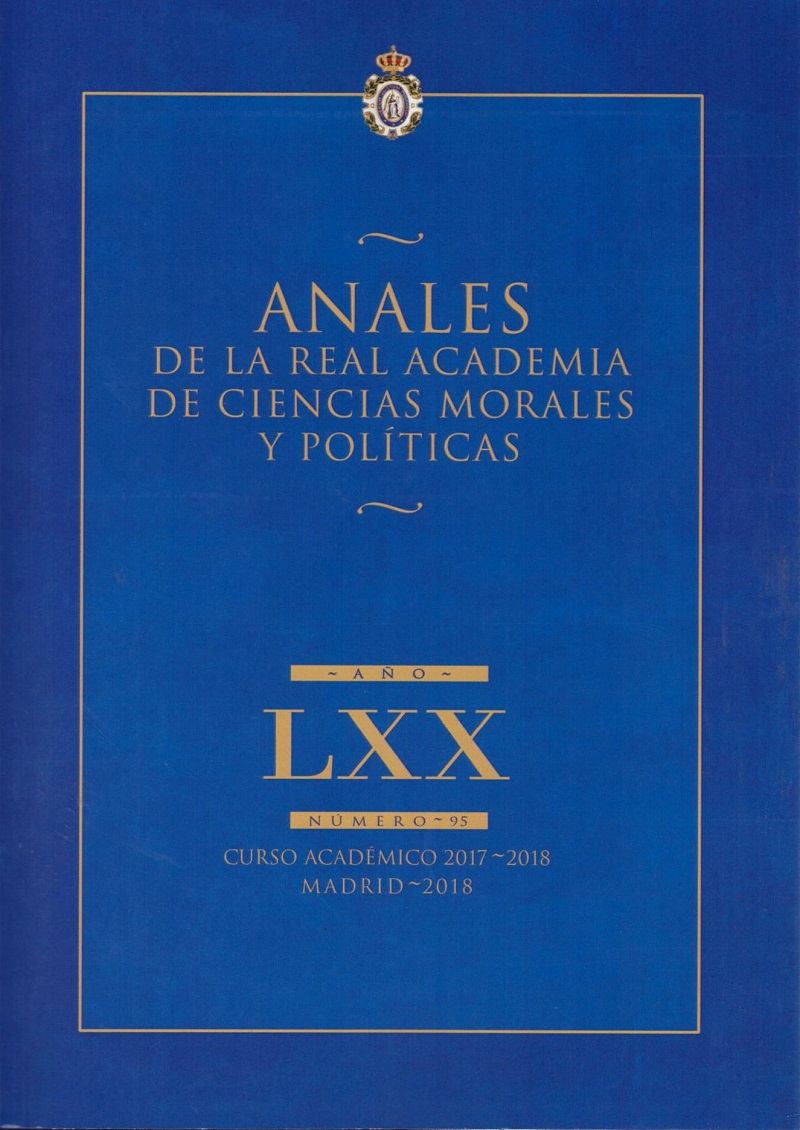 Anales de la Real Academia de Ciencias Morales y Políticas Nº 95 Año LXX. Curso Académico 2017-2018 -0