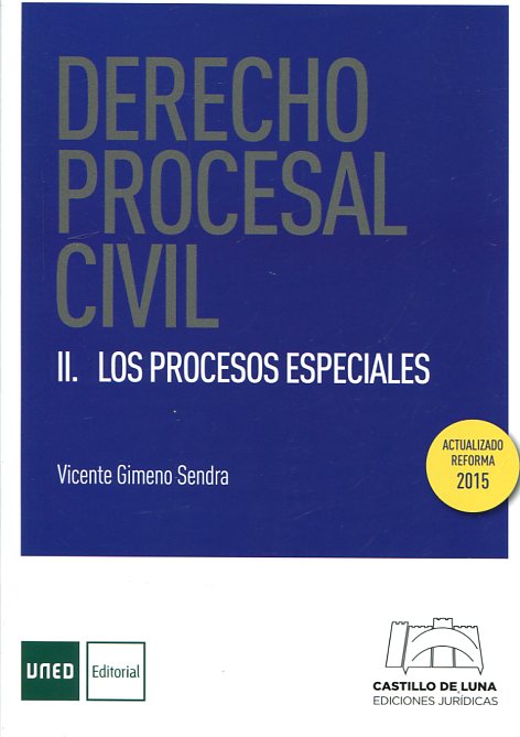 Derecho procesal civil II. Los procesos especiales -0