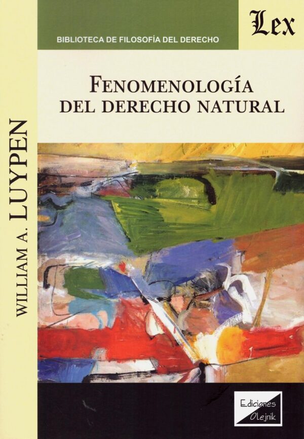 Fenomenología del derecho natural -0