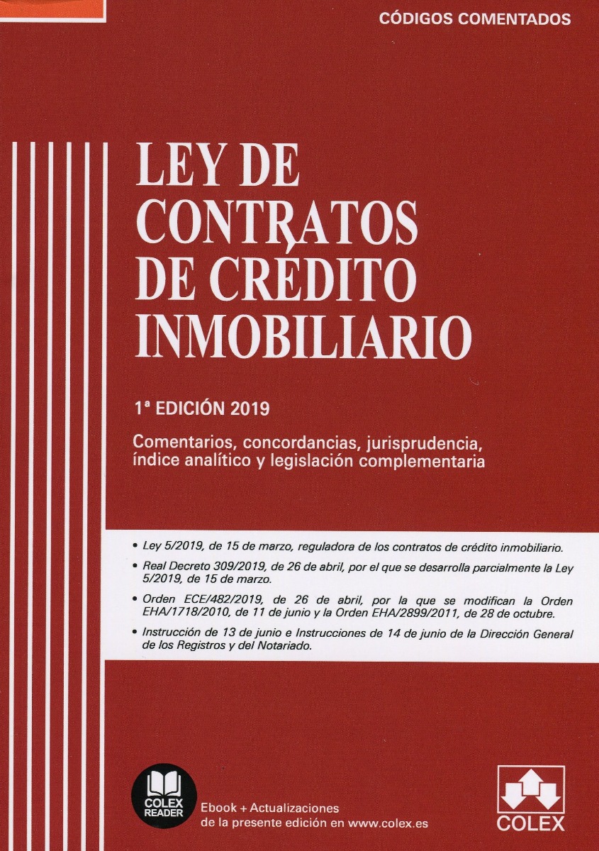Ley de Contratos de Crédito Inmobiliario 2019 -0