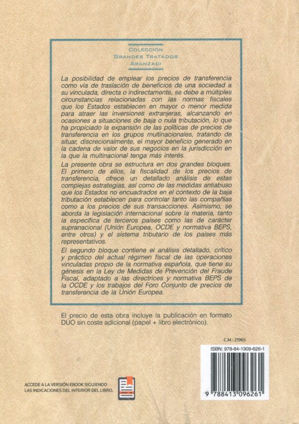 Metodología de los precios de transferencia. Régimen fiscal de las operaciones vinculadas-36750