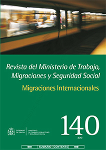 Revista del Ministerio de Trabajo, Migraciones Nº 140. y Seguridad Social. Migraciones Internacionales-0