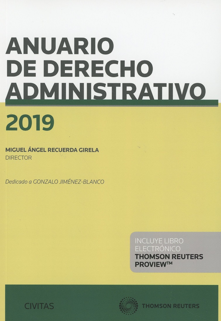Anuario de derecho administrativo 2019 -0