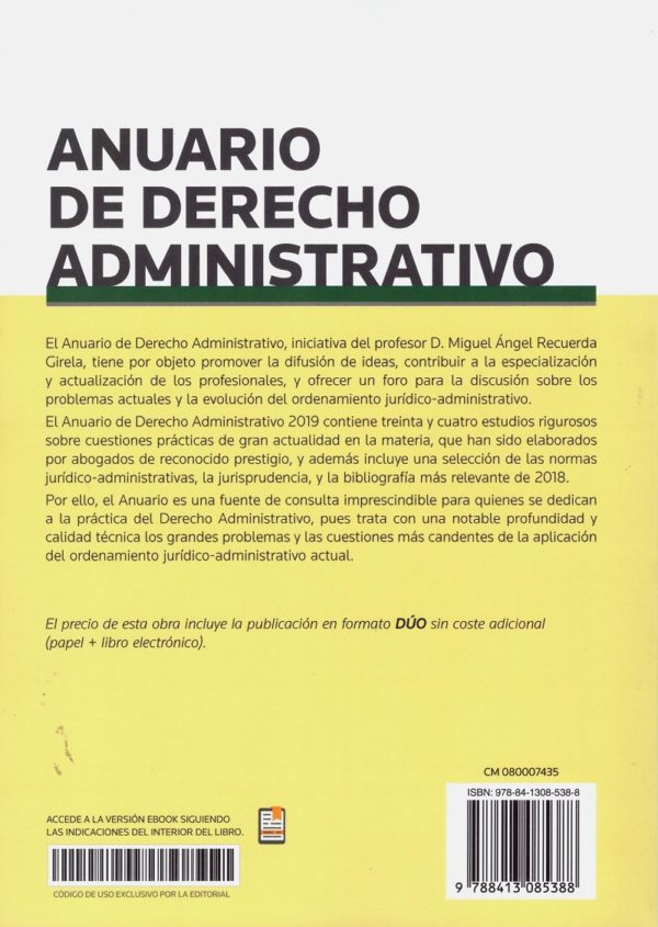 Anuario de derecho administrativo 2019 -38340