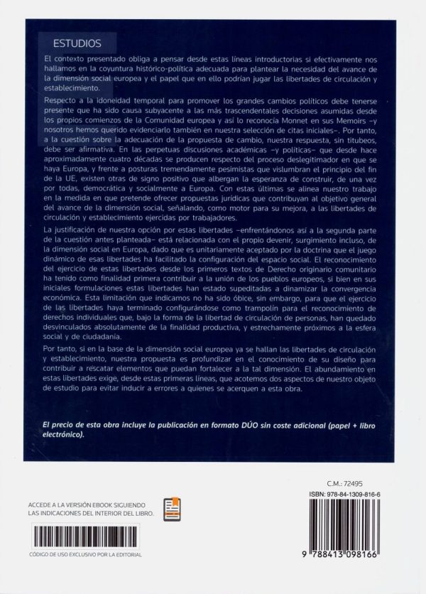 Libertades de circulación y establecimiento de trabajadores. Aportaciones para el avance de la dimensión social europea desde el enfoque transnacional-36120