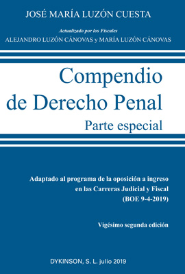Compendio de Derecho Penal. Parte Especial 2019 -0