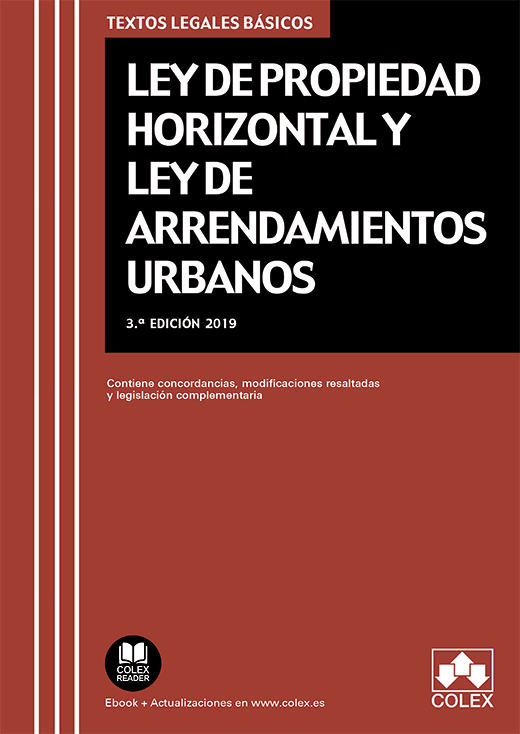 Ley de Propiedad Horizontal y Ley de Arrendamientos Urbanos 2019 -0