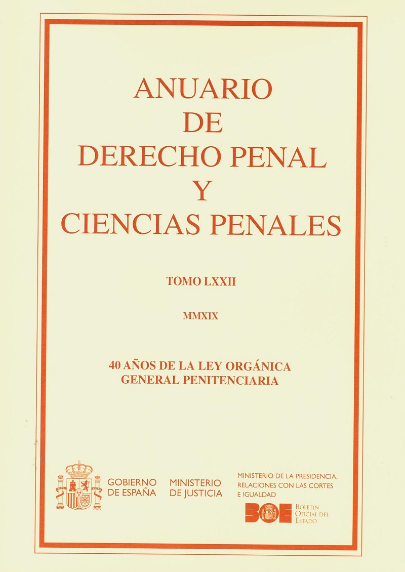 Anuario de Derecho Penal, 72 (2019) y Ciencias Penales -0