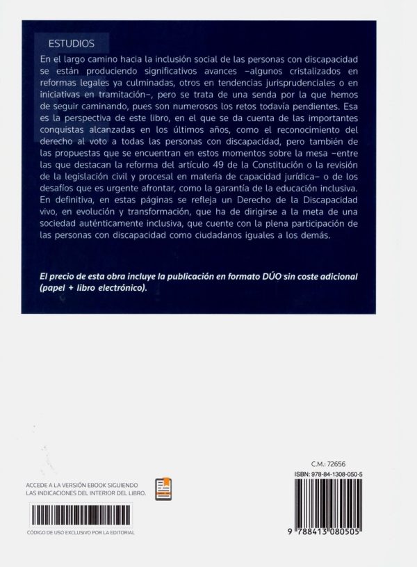 Avanzando en la inclusión. Balance de logros alcanzados y agenda pendiente en el derecho español de la discapacidad-37111