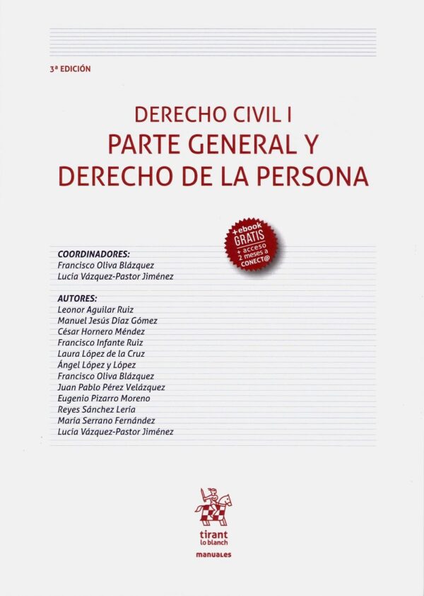 Derecho Civil I. Parte General y Derecho de la Persona 2019 -0