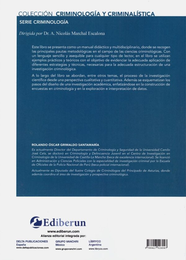 Metodología de la investigación en criminología: aspectos teóricos y prácticos -36586