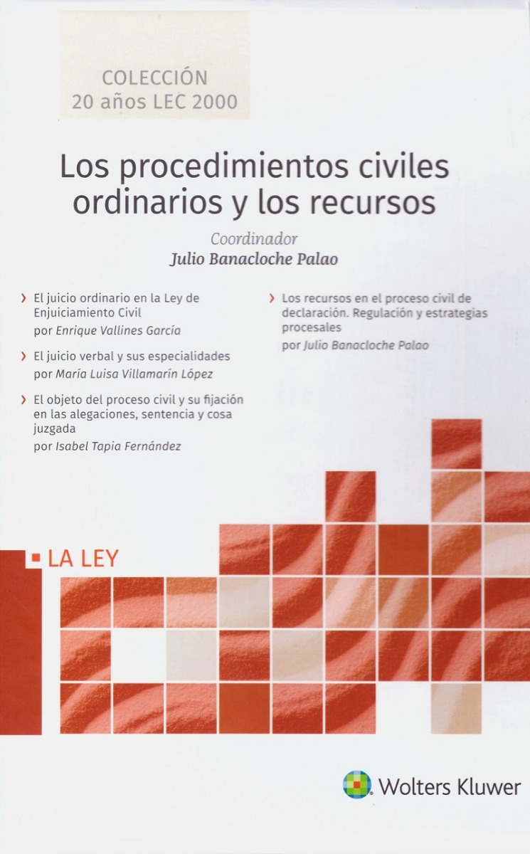 Procedimientos civiles ordinarios y los recursos, 4 Tomos -0