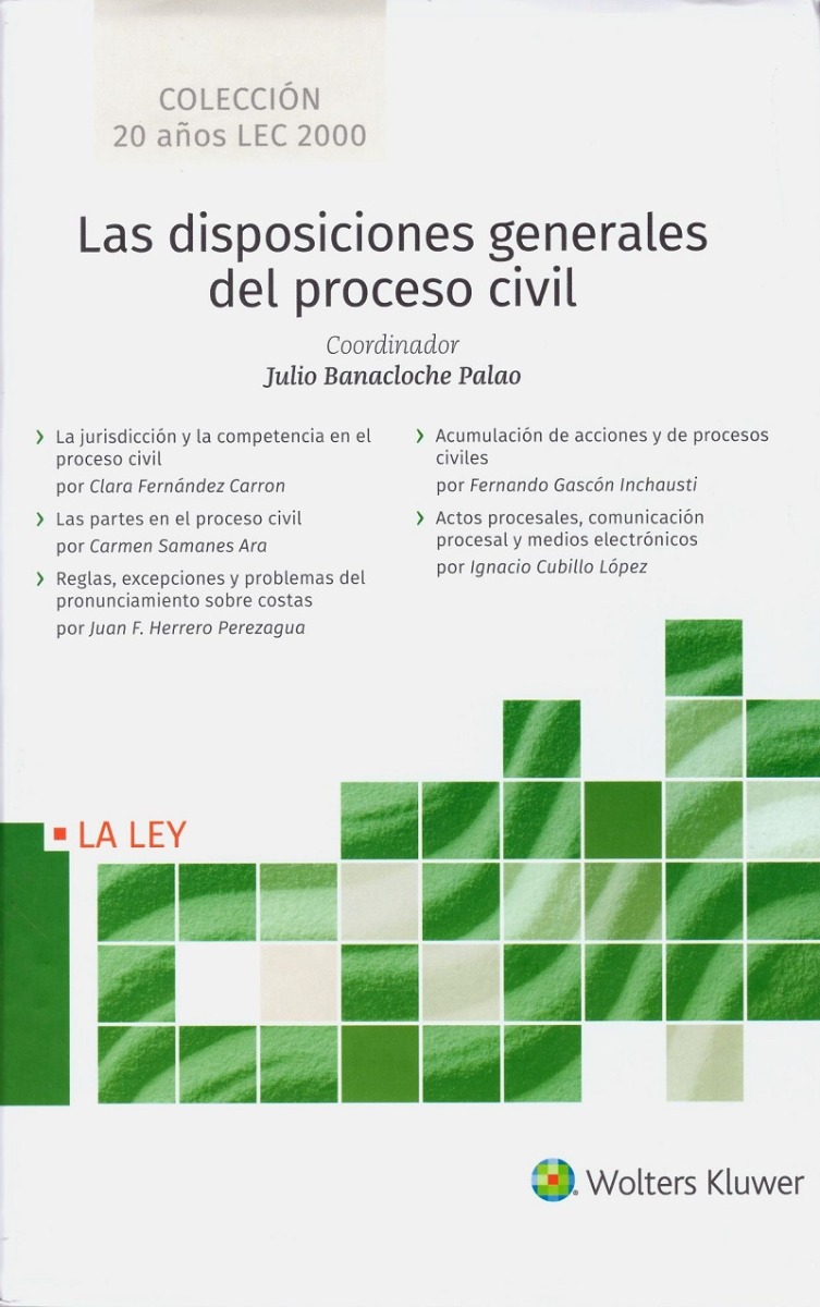 Disposiciones generales del proceso civil, 5 Tomos -0