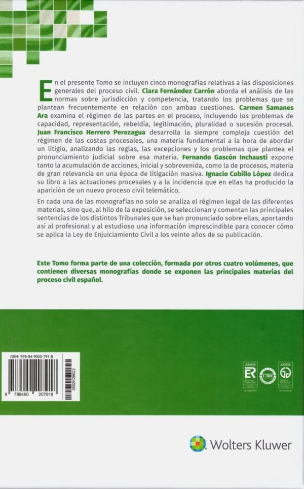 Disposiciones generales del proceso civil, 5 Tomos -36537