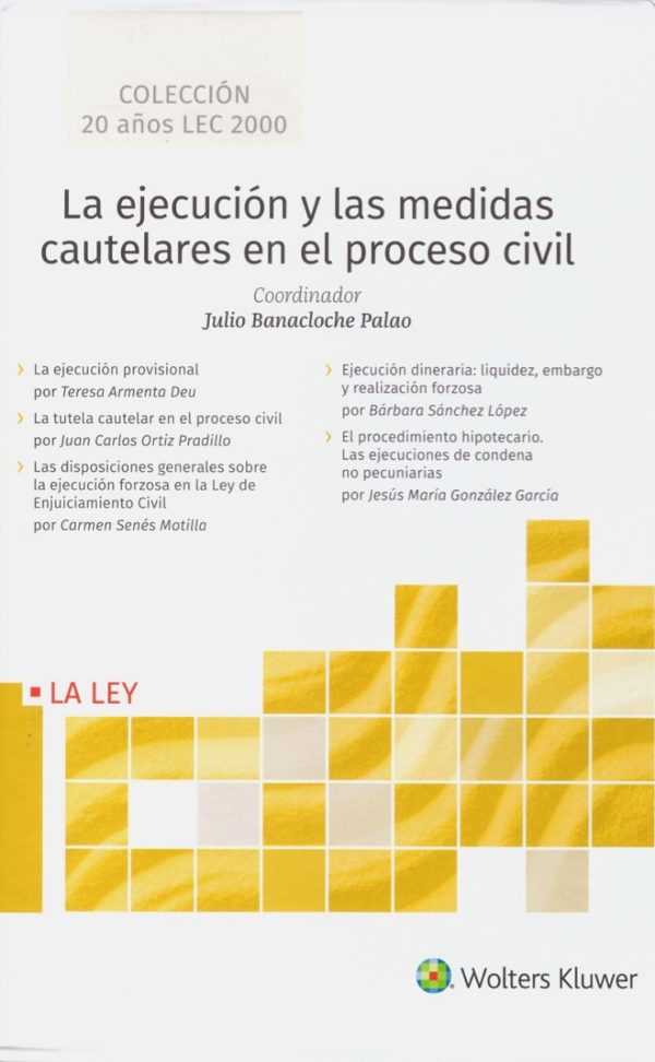 Ejecución y las medidas cautelares en el proceso civil, 4 Tomos con estuche -0