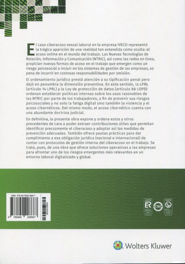 Ciberacoso en el trabajo. Como identificarlo, prevenirlo y erradicarlo en las empresas-38004