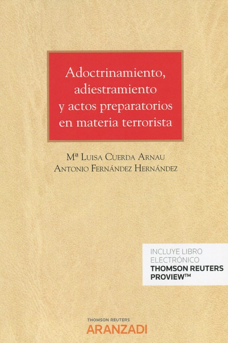 Adoctrinamiento, adiestramiento y actos preparatorios en materia terrorista-0