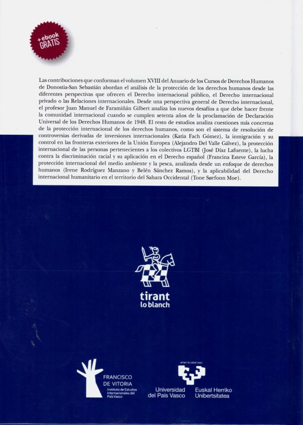 Anuario de los Cursos de Derechos Humanos 2018 de Donostia-San Sebastián . Vol. XVIII-37856