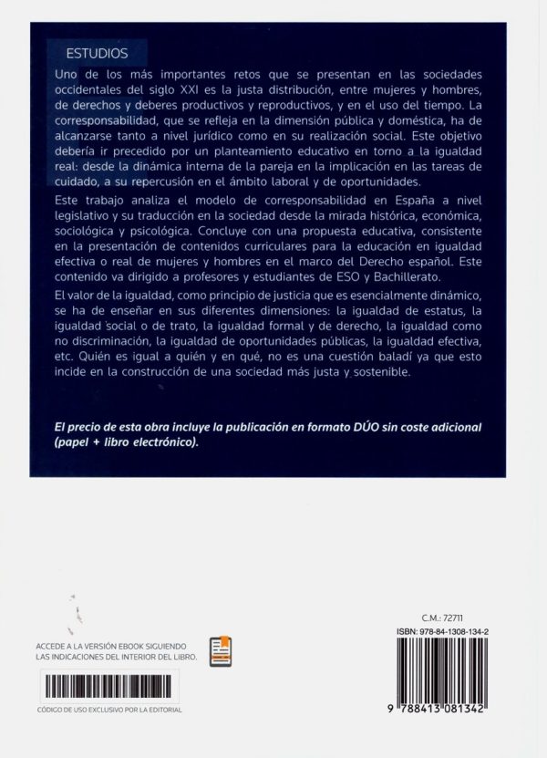 Corresponsabilidad en la vida laboral y familiar. Una asignatura sobre la igualdad jurídica-39484