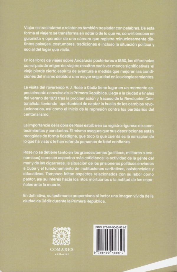 Cádiz en la Primera República: El testimonio de H. J. Rose -39082