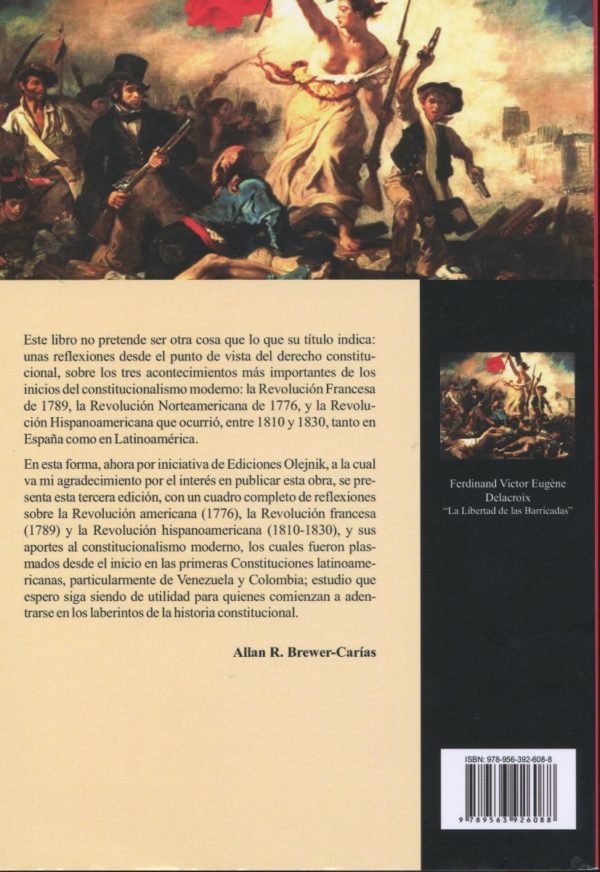Reflexiones sobre la revolución amaricana ( 17769). la revolución francesa (1789) y la revolución hispanoamericana (1810-1830), y sus aportes al constitucionalismo moderno.-37405