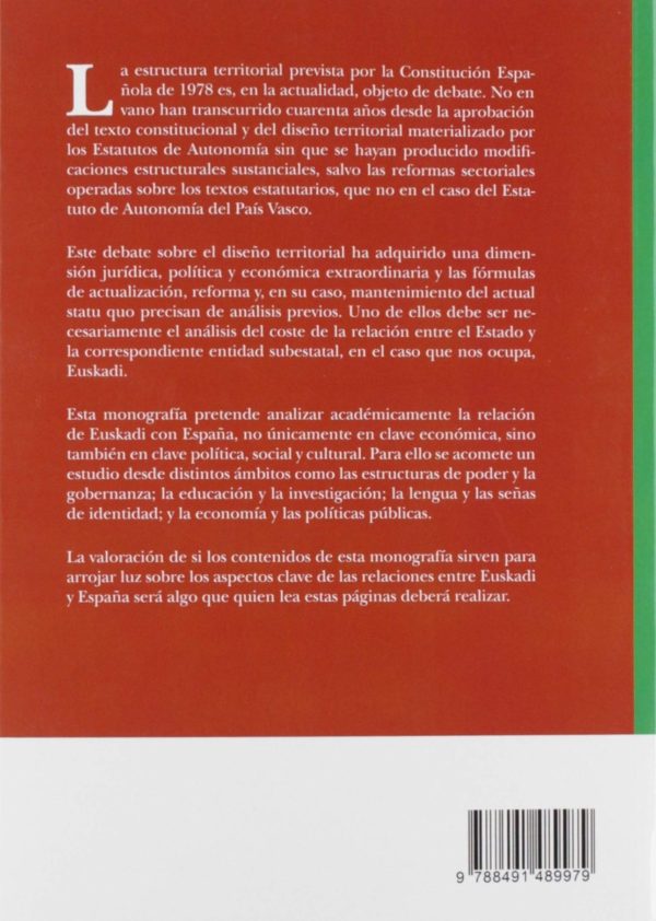 ¿Tiene coste para el País Vasco su dependencia de España? Algunas claves de la relación entre el País Vasco y España-38060