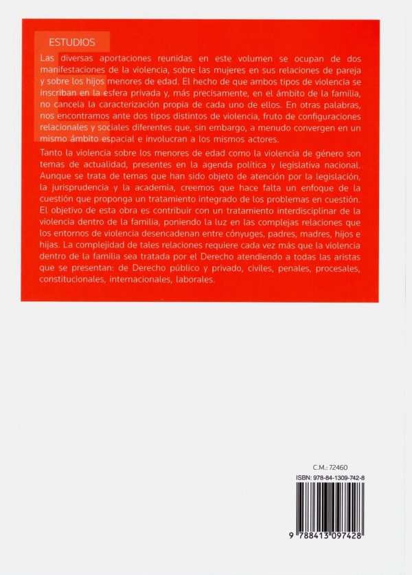 Derecho frente a la violencia dentro de la familia: Un acercamiento multidisciplinar a la violencia de género y la protección de los hijos menores de edad-41523