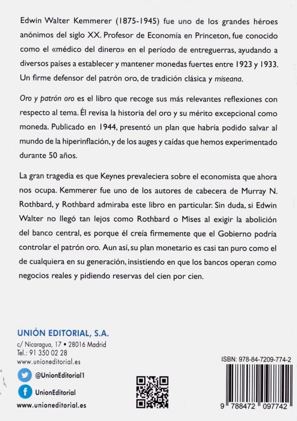 Oro y patrón oro. Historia del oro como dinero: pasado, presente y futuro-40021