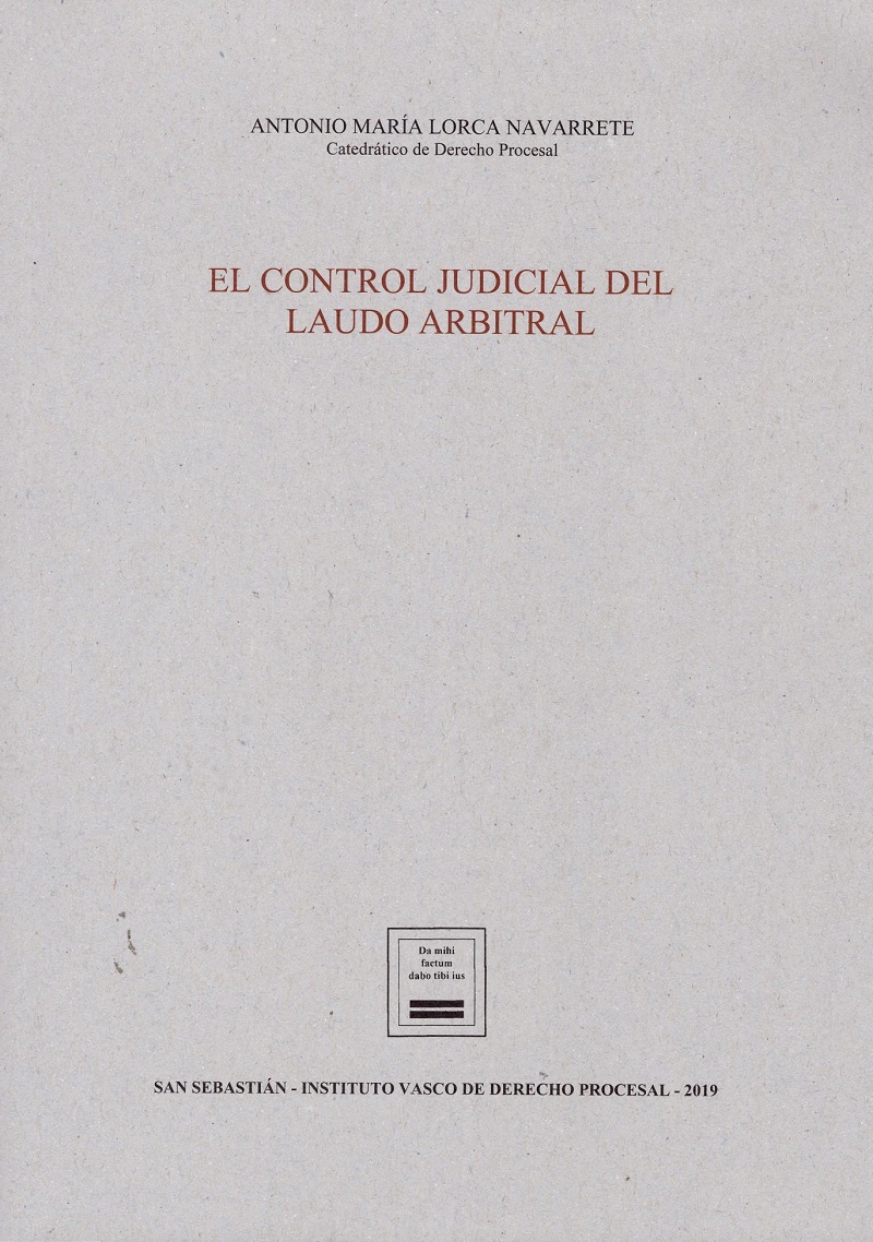 Control judicial del laudo arbitral -0