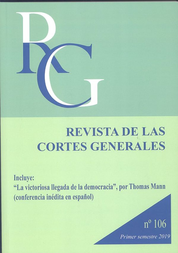 Revista de las Cortes Generales Nº 106. Primer Semestre 2019-0