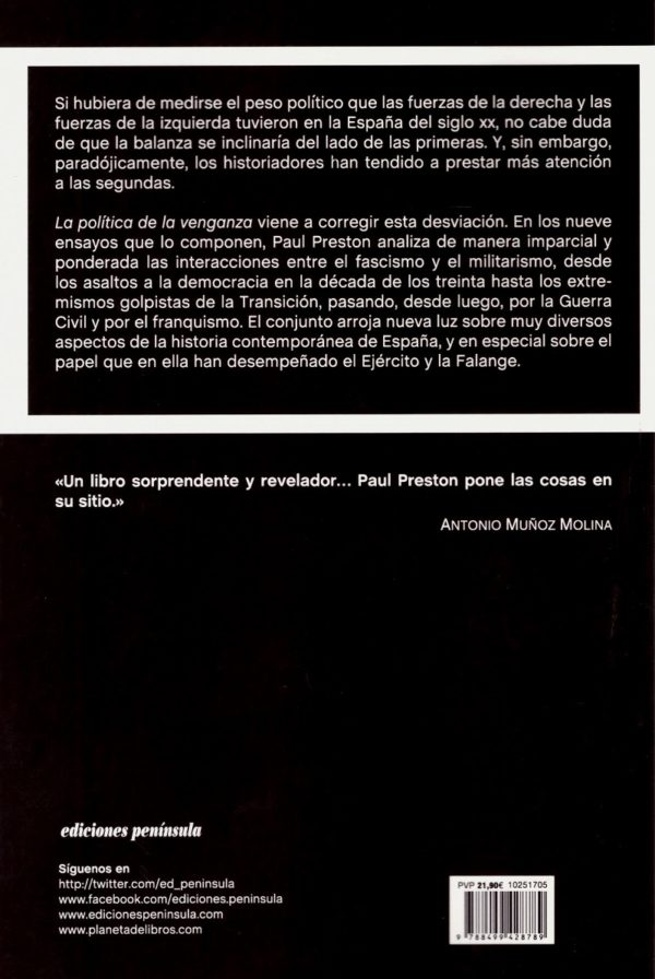 La política de la venganza. El fascismo y el militarismo en la España del siglo XX-42633