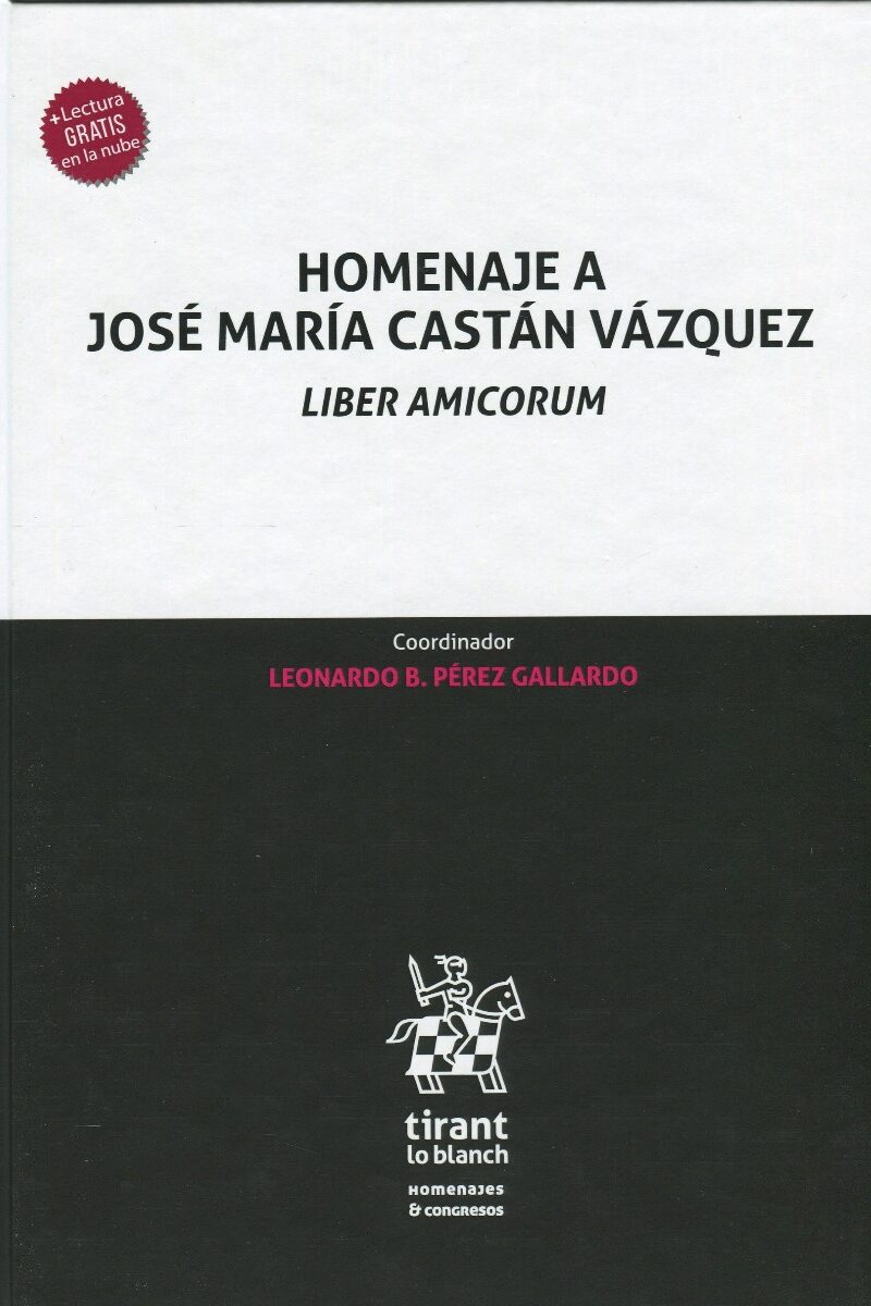 Homenaje José María Castán Vázquez. Liber Amicorum. -0