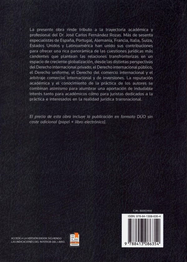 Relaciones transfronterizas, globalización y derecho. Homenaje al Profesor Doctor José Carlos Fernández Rozas-44620