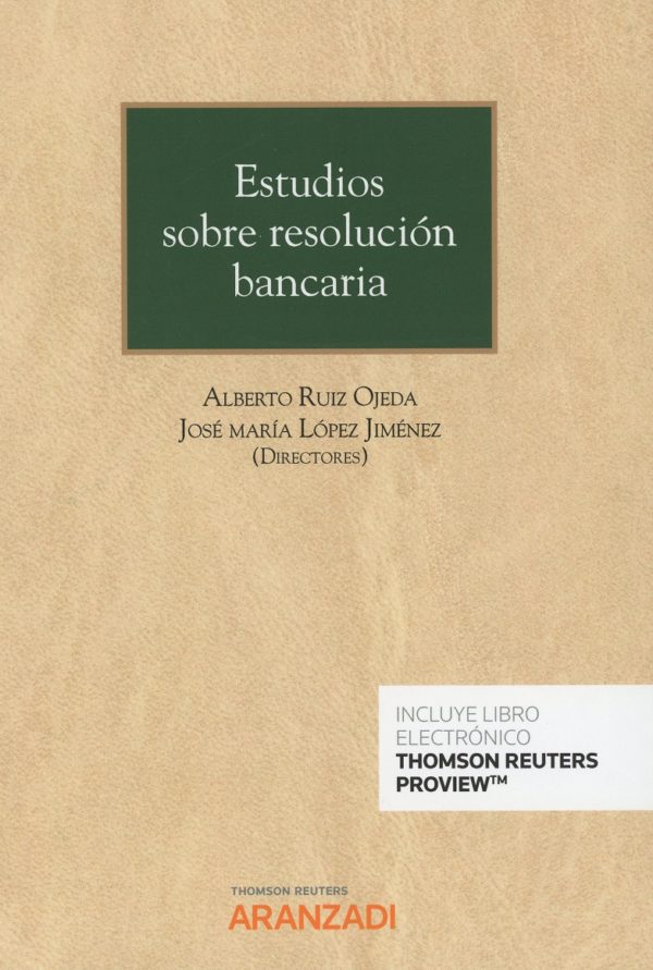 Estudios sobre resolución bancaria -0