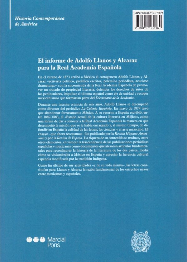 El informe de Adolfo Llanos y Alcaraz para la Real Academia Española. -43245