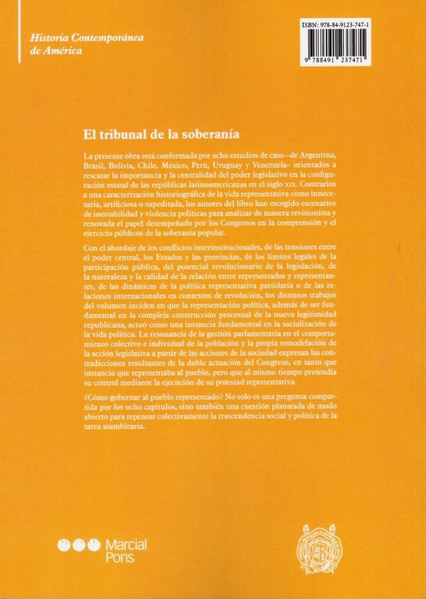 El Tribunal de la soberanía. El poder legislativo en la conformación de los estados: América Latina, siglo XIX-43242