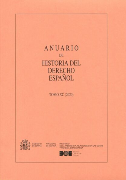 Anuario de Historia del Derecho Español 90, 2020