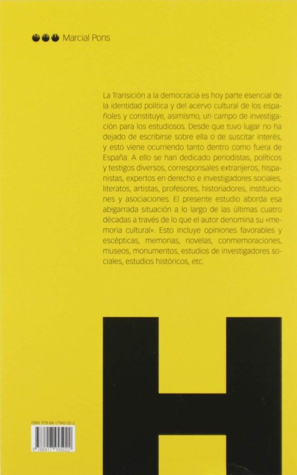 Transición española a la democracia ayer y hoy. Memoria cultural, histografía y política-42608