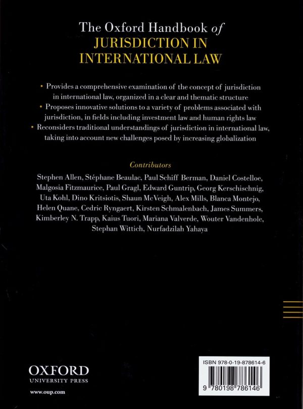 Oxford handbook of jurisdiction in international law -43600