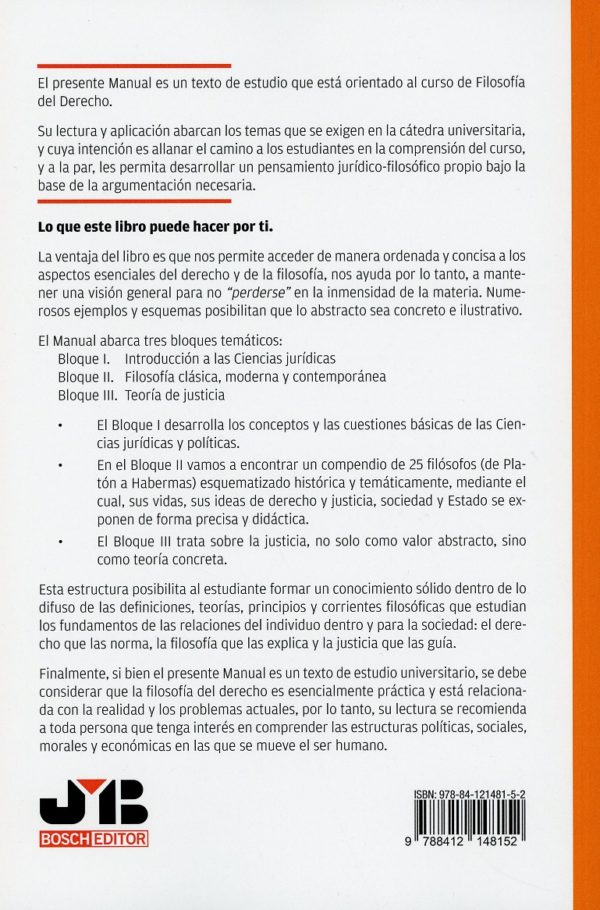 Manual práctico de filosofía del derecho. Fundamentos del derecho y justicia-45374