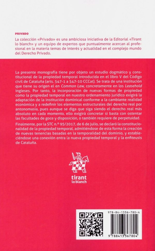 La división y la temporalidad del dominio: la propiedad temporal del código civil de Cataluña-43079