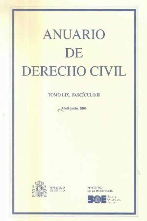 Anuario de Derecho Civil, 59/02. Abril-Junio 2006 -0