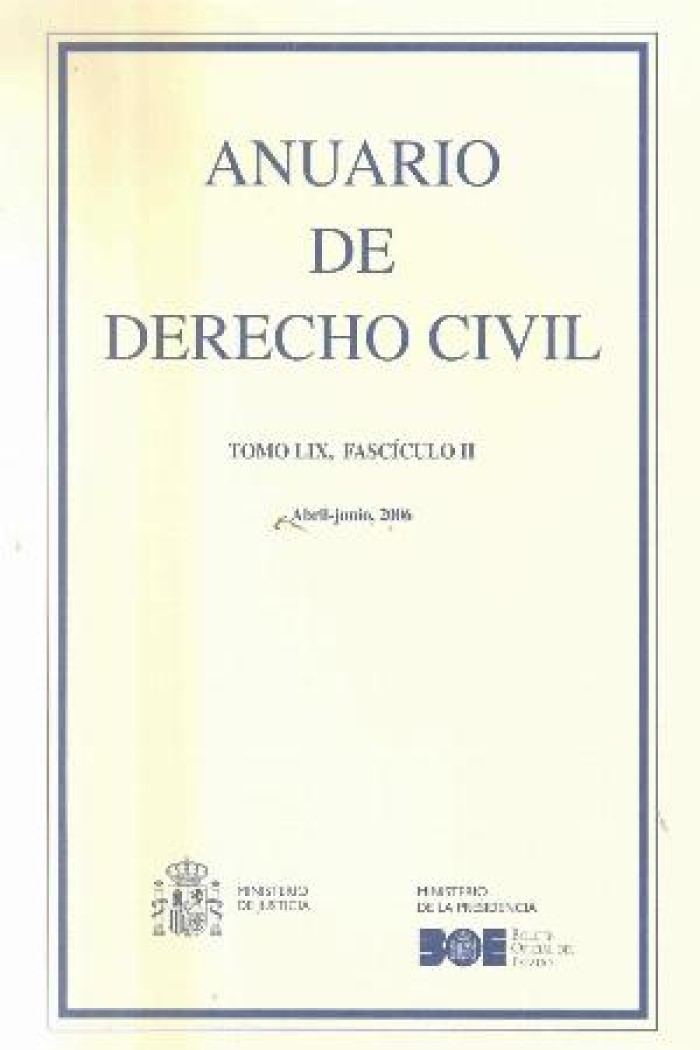Anuario de Derecho Civil, 59/02. Abril-Junio 2006 -0