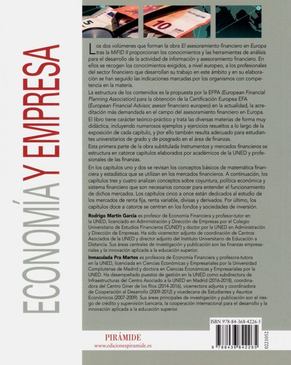 Asesoramiento financiero en Europa tras la MiFID II (I). Instrumentos y mercados financieros-44395