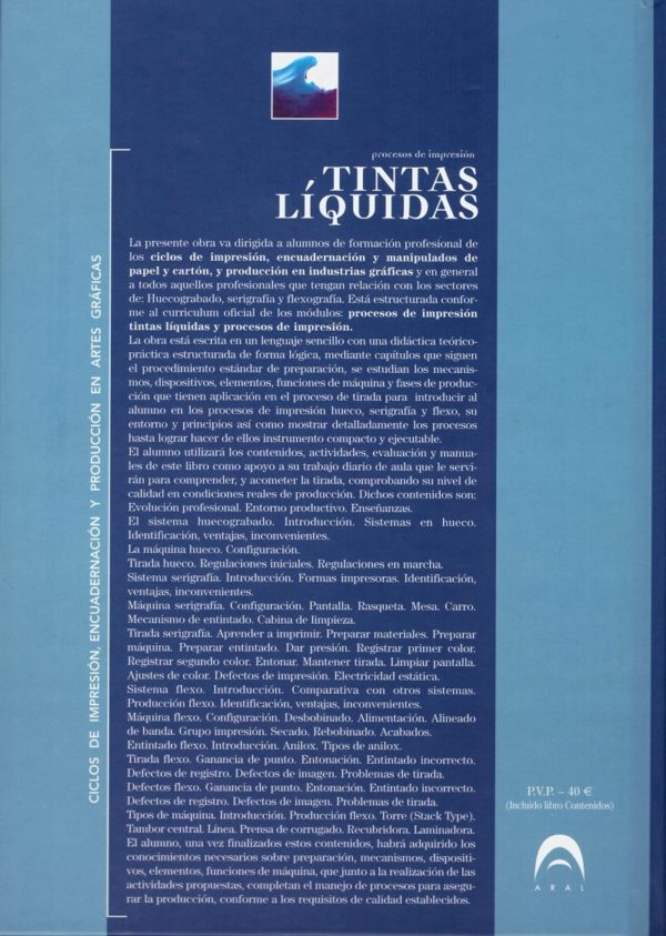 Procesos de impresión. Tintas líquidas -44165