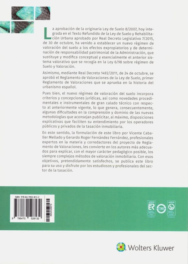 Valoración urbanística en la Ley del Suelo. Análisis teórico y práctico de la valoración inmobiliaria en la legislación estatal del suelo-44405