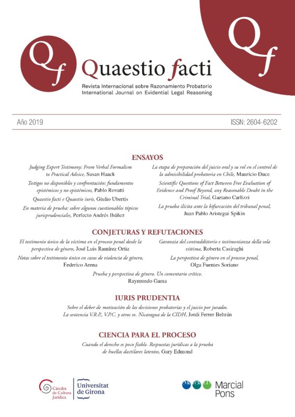 Quaestio Facti 1 (2020). Revista internacional sobre razonamiento probatorio-0
