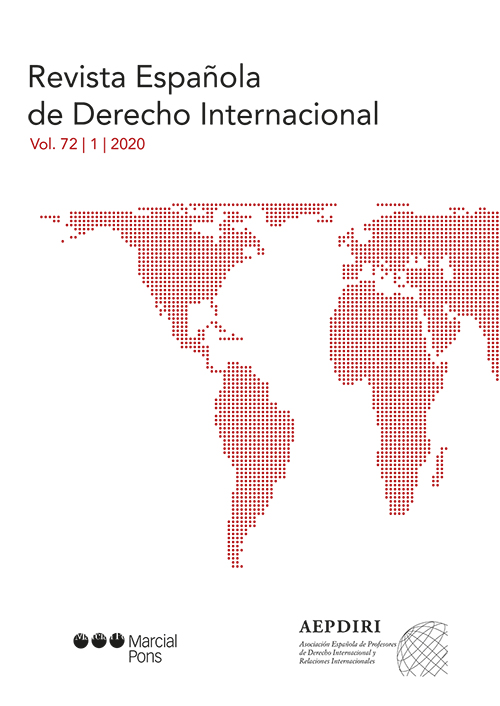 Revista española de derecho internacional, Volumen 72, Nº 1 Año 2020-0