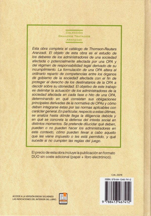 Deberes de los administradores de la sociedad afectada por una OPA -46567